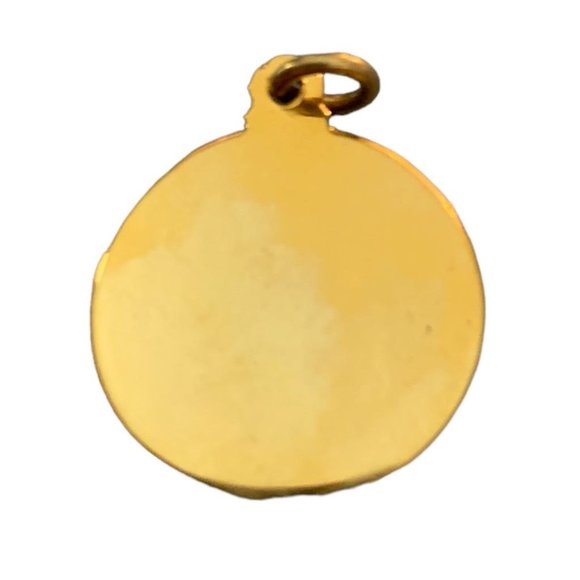 Vintage Fleet Reserve Assn Goldtone Charm Pendant 3/4" Diameter - Picture 7 of 7